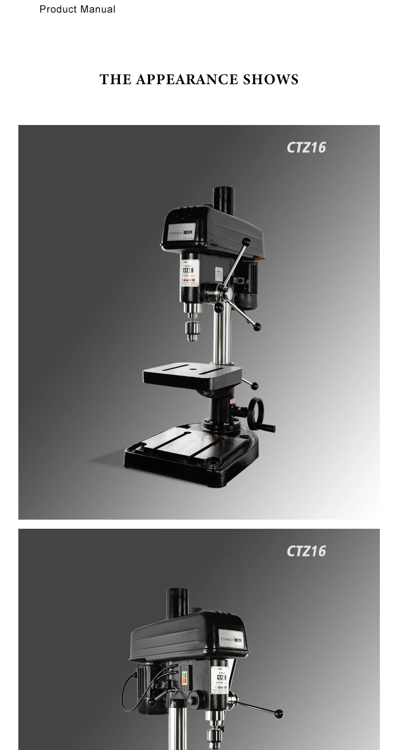 China Newly Design Hot Sale Best Quality Bench Drill Press Table Drilling Machine Mini Drill Press Ctz25