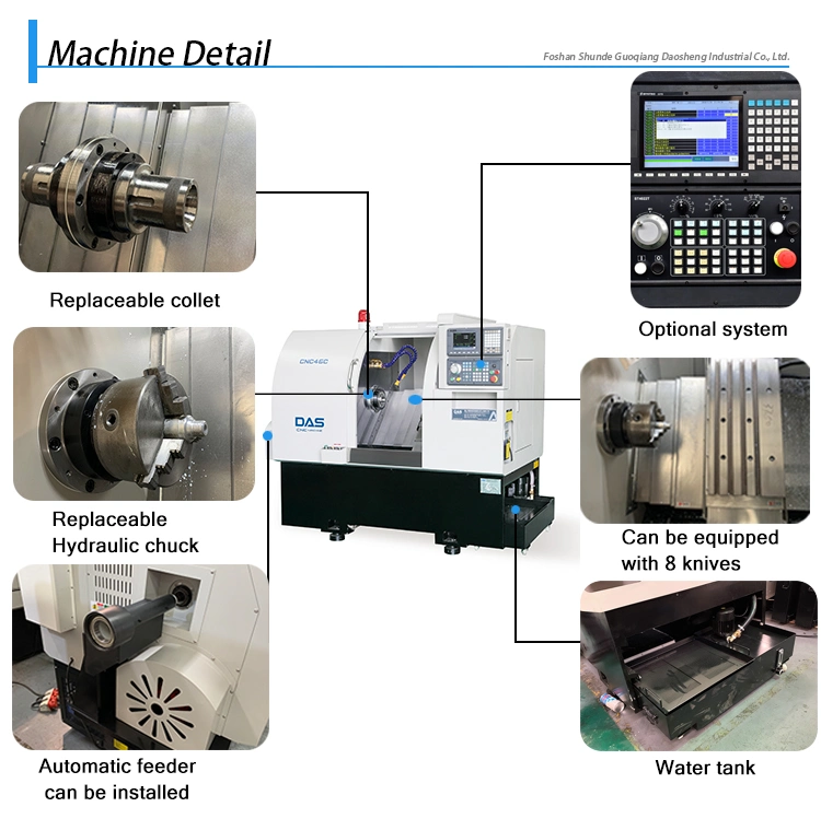 CNC Metal Lathe CNC Lathe Ds-6y Japan Fanuc CNC Turning Lathe Center with CE ISO